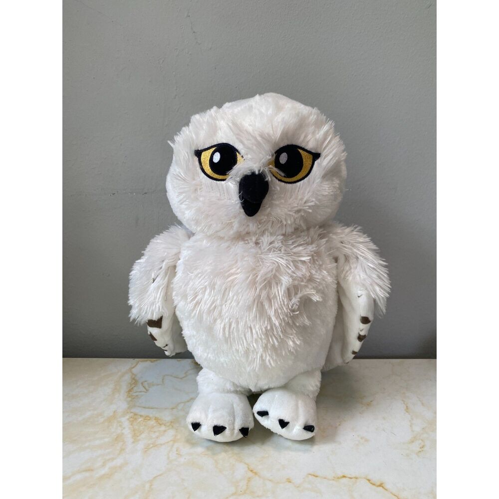 BUILD A BEAR HEDWIG Owl 13" Plush Stuffed Owl White Harry Potter Wizarding World